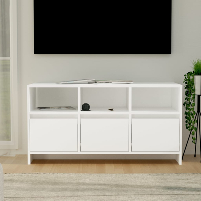 Afbeelding van Tv meubel 102x37,5x52,5 cm spaanplaat wit