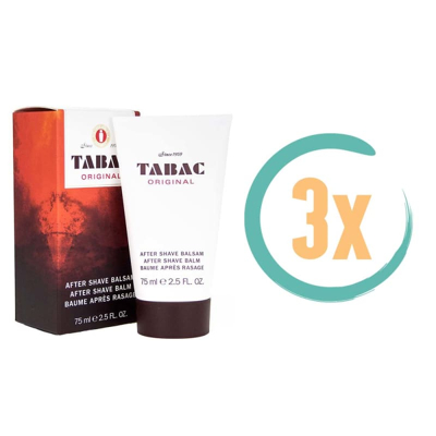 Afbeelding van 3x Tabac Aftershave Balsam Original für Alle Hauttypen 75 ml