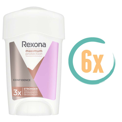 Afbeelding van 6x Rexona Maximum Protection Confidence Deostick 45ml