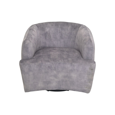 Afbeelding van HSM Collection Draai fauteuil Dolfijn grijs/zwart Adore 180 Velours/metaal
