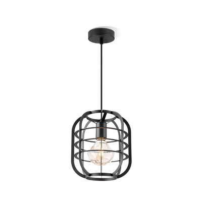 Afbeelding van Home Sweet Nero Black Hanging Lamp with Industrial Look