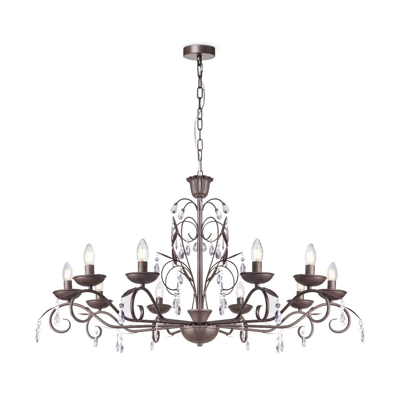 Afbeelding van Home Sweet chandelier Barrocco Black 108x108x160cm
