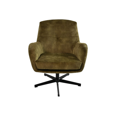 Afbeelding van HSM Collection Cleveland fauteuil adore groen/zwart Velvet
