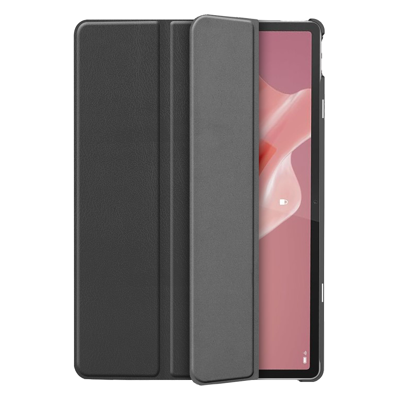 Afbeelding van Just in Case Smart Tri Fold Lenovo Tab P12 Book Zwart