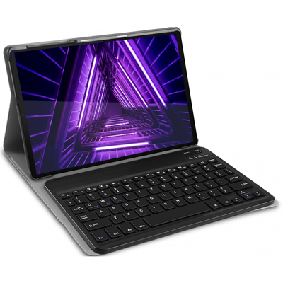 Afbeelding van Just in Case Lenovo Tab M10 Plus (1e generatie) Premium Toetsenbord Hoes Zwart QWERTY