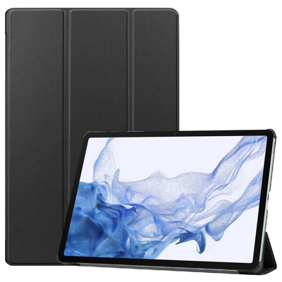 Afbeelding van Just in Case Smart Tri fold Samsung Galaxy Tab S8 Plus / S7 FE Book Zwart
