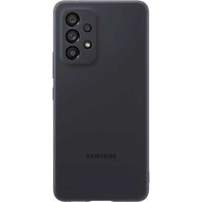 Afbeelding van Samsung Galaxy A53 Hoesje Siliconen en TPU (zacht) Softcase/Backcover Zwart Telefoonhoesje
