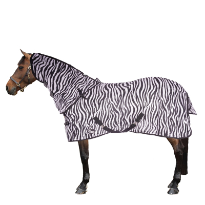 Abbildung von Harry&#039;s Horse Fliegendecke Loser Hals Zebra 165/215
