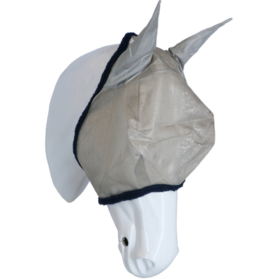Abbildung von Amigo Fly Mask Silber Navy Pony