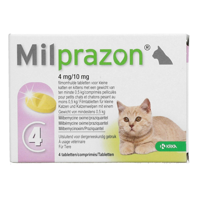 Abbildung von Milprazon Katze Kleine 4 Tabletten