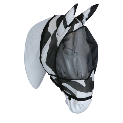 Abbildung von Bucas Buzz Off Zebra Deluxe Maske mit Ohren XXXS