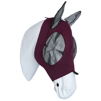 Abbildung von Weatherbeeta Fliegenmaske Deluxe Stretch Bug mit Ohren Purpur/Schwarz Pony