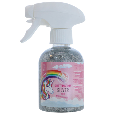 Abbildung von Lucky Horse Glitzerspray Unicorn Silber 250 ml