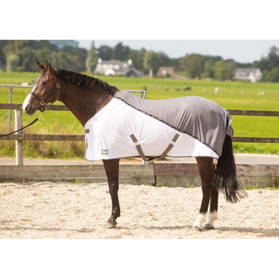 Abbildung von Harry&#039;s Horse Mesh Pro Decke Grau Unterlänge: 165 cm &amp; Rückenlänge: 125