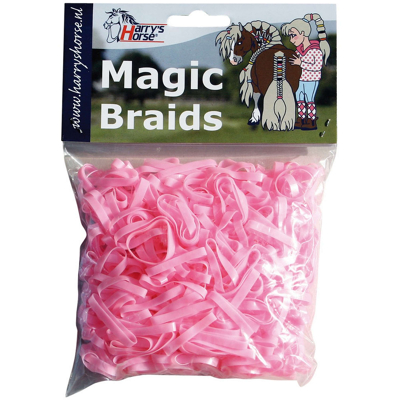 Abbildung von Harry&#039;s Horse Einflechtgummis Magic Braids Beutel Rosa