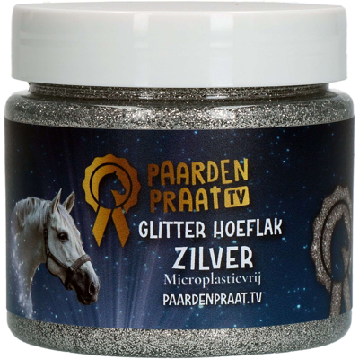 Abbildung von Paardenpraat Huflack Glitter Silber 150ml