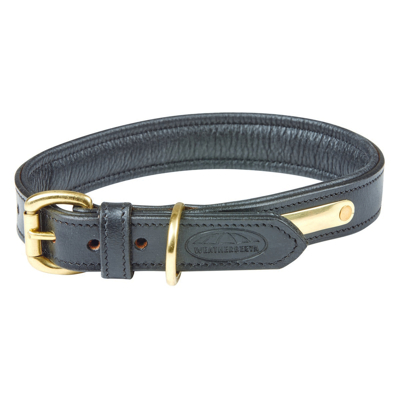 Abbildung von Weatherbeeta Dog Collar Padded Leather Schwarz XXL
