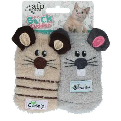 Abbildung von AFP Katzenspielzeug Socken Maus 2pack