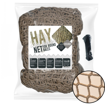 Abbildung von Excellent Hay Slowfeeder Netz speziell für Rundballen One Size Natural