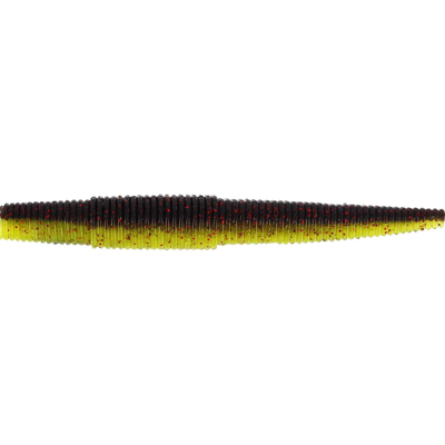 Abbildung von Westin Ned Worm 9cm Black &amp; Chartreuse Softbait