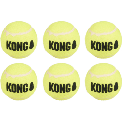 Afbeelding van Kong Squeakair Tennisbal Geel Met Piep MEDIUM 6,5 CM (6 stuks) (397584)