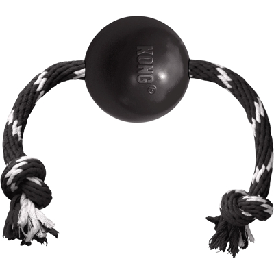 Afbeelding van Kong Hondenspeelgoed Extreme Ball met touw