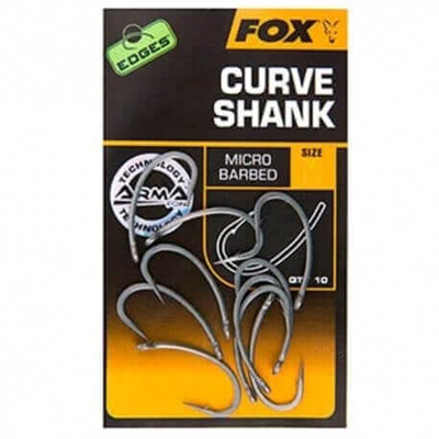 Imagen de Fox Edges Curve Shank Anzuelos Tamaño 5 micro barba carpfishing