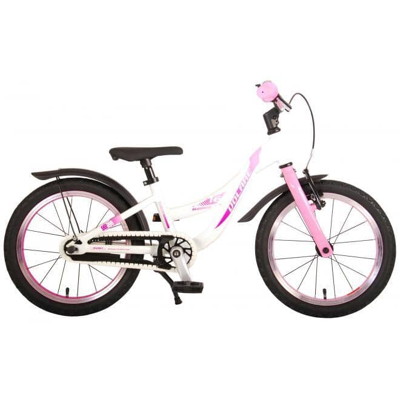 Afbeelding van Volare Kinderfiets Glamour 16 inch Wit met roze