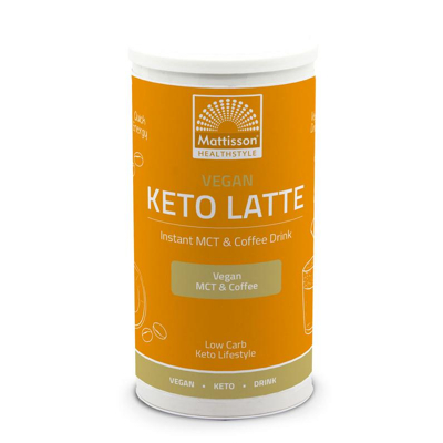 Afbeelding van Mattisson Vegan keto latte instant MCT &amp; coffee drink 200 g