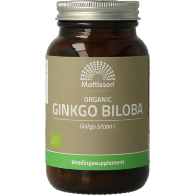 Afbeelding van Mattisson Ginkgo Biloba Bio, 60 Veg. capsules