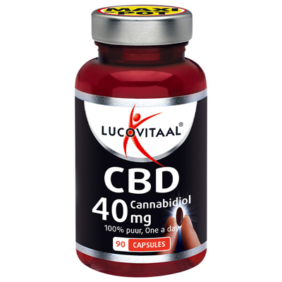 Afbeelding van Lucovitaal Cbd Cannabidiol 40mg, 90 capsules