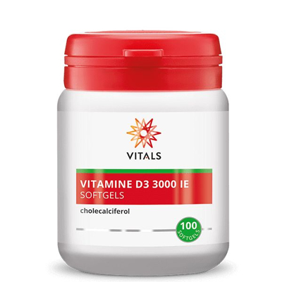 Afbeelding van Vitals Vitamine D3 3000ie Softgels