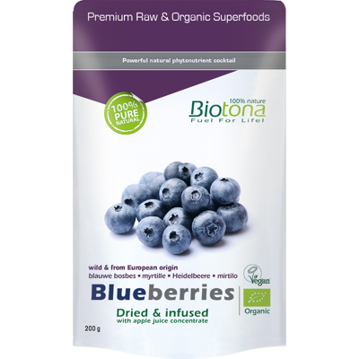 Afbeelding van Biotona Blueberries Dried Infusion Bio 200g