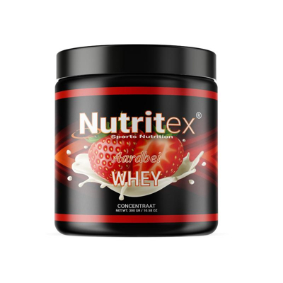 Afbeelding van Nutritex Whey Proteine Aardbei, 300 gram