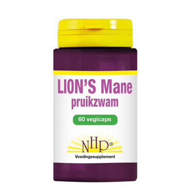 Afbeelding van NHP Lions mane (pruikzwam) 60 Vegetarische capsules