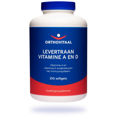 Afbeelding van Orthovitaal Levertraan Vitamine A En D 350sft