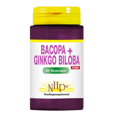 Afbeelding van Nhp Bacopa met Ginkgo Biloba Puur, 60 Veg. capsules