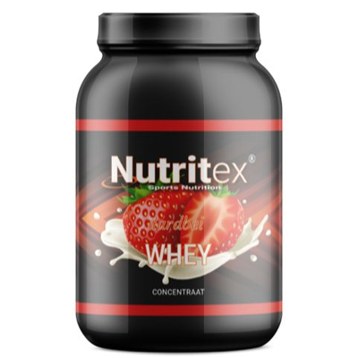 Afbeelding van Nutritex Whey Proteine Aardbei, 750 gram
