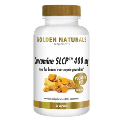 Afbeelding van Golden Naturals Curcumine Slcp 400mg 120vc
