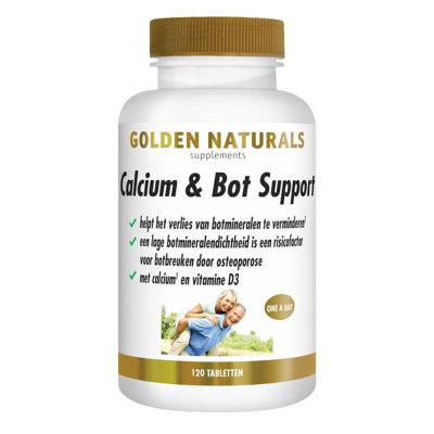 Afbeelding van Golden Naturals Calcium &amp; Bot Support 120tb