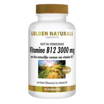 Afbeelding van Golden Naturals Vitamine B12 Zuigtabletten