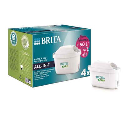 Afbeelding van Brita 1050415 waterfilter maxtra pro pack de 4 all in 1