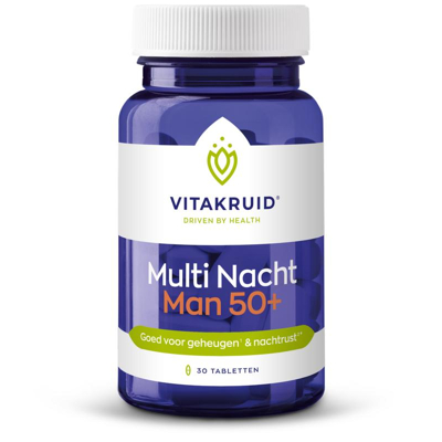 Afbeelding van Vitakruid Multi Nacht Man 50+ Tabletten