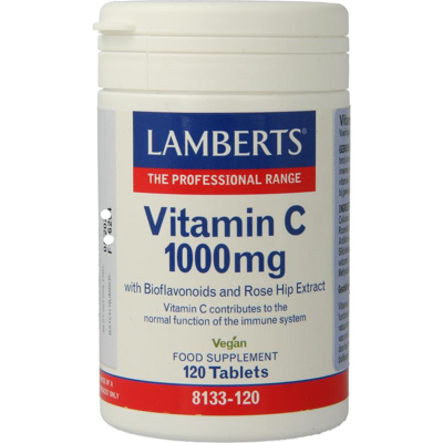Afbeelding van Lamberts Vitamine C 1000mg &amp; Bioflavonoiden 120tb
