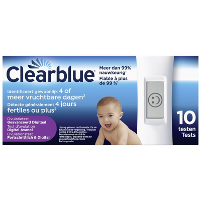 Afbeelding van Clearblue Ovulatietest 4 dagen 10 stuks