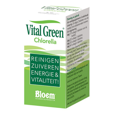 Afbeelding van Bloem Chlorella Vital Green, 200 tabletten