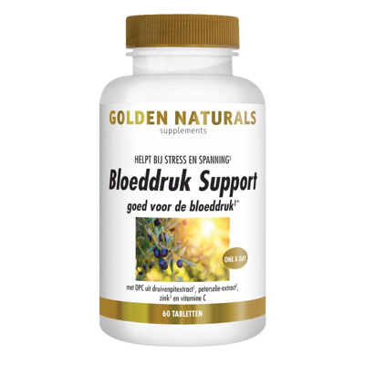 Afbeelding van Golden Naturals Bloeddruk Support Tabletten 60TB