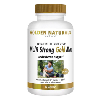 Afbeelding van Golden Naturals Multi Strong Gold Man Tabletten 60VTB