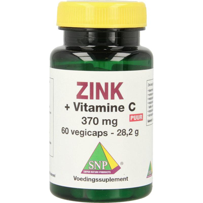 Afbeelding van Snp Zink 50mg + Gebufferde Vitamine C Puur, 60 Veg. capsules