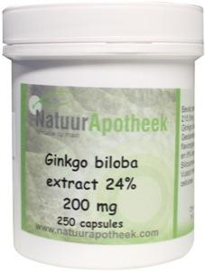 Afbeelding van Natuurapotheek Ginkgo Biloba 24% 200mg, 250 capsules